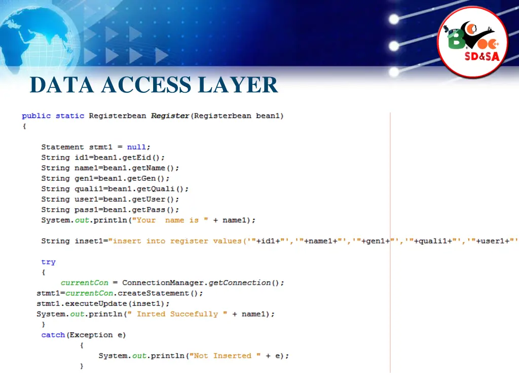 data access layer
