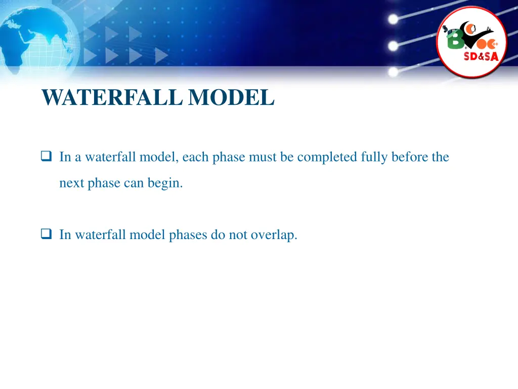 waterfall model