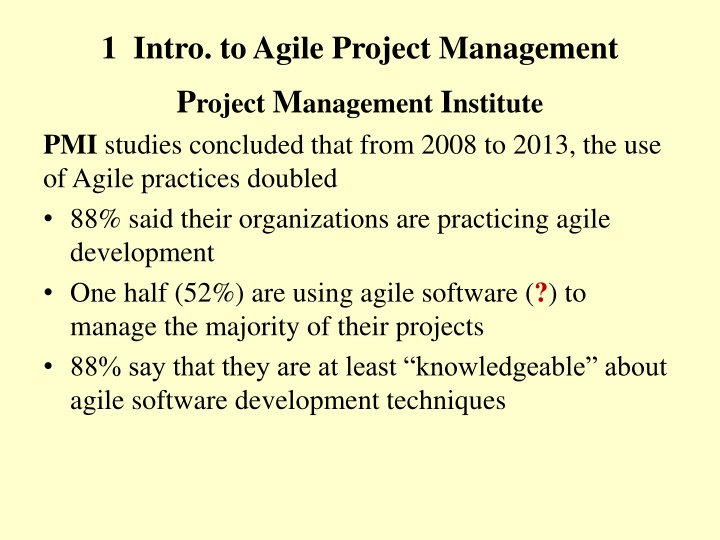 1 intro to agile project management
