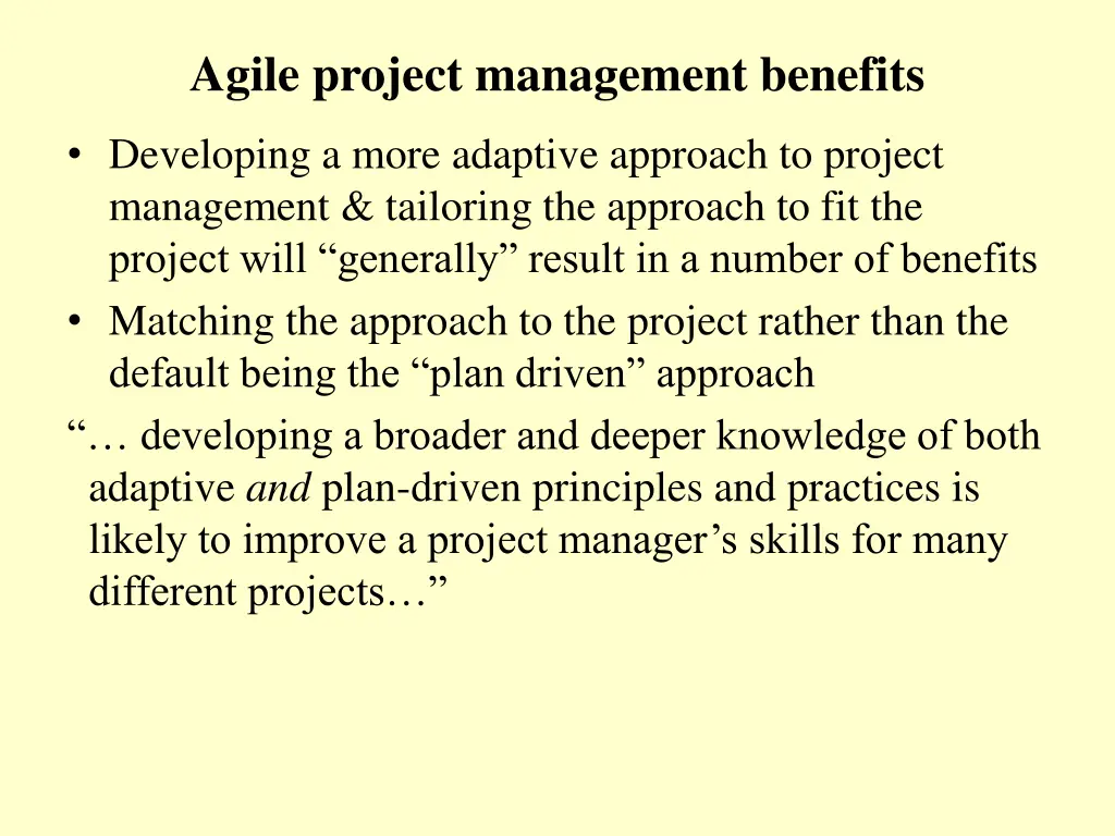 agile project management benefits 1