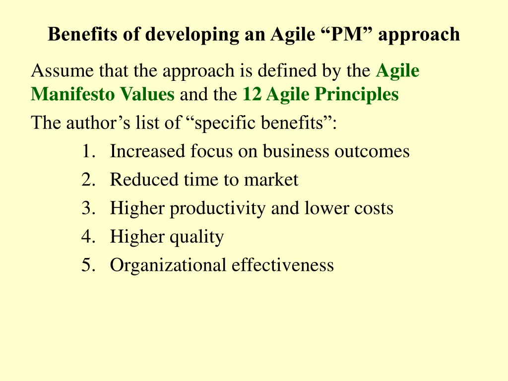 benefits of developing an agile pm approach