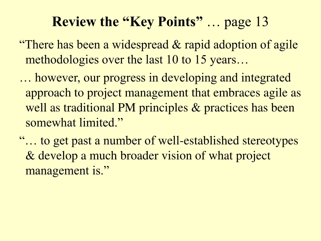 review the key points page 13