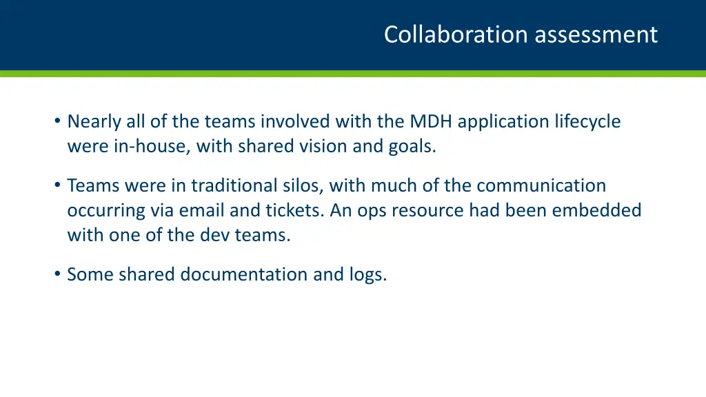 collaboration assessment