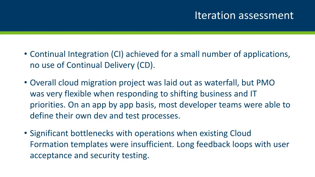 iteration assessment