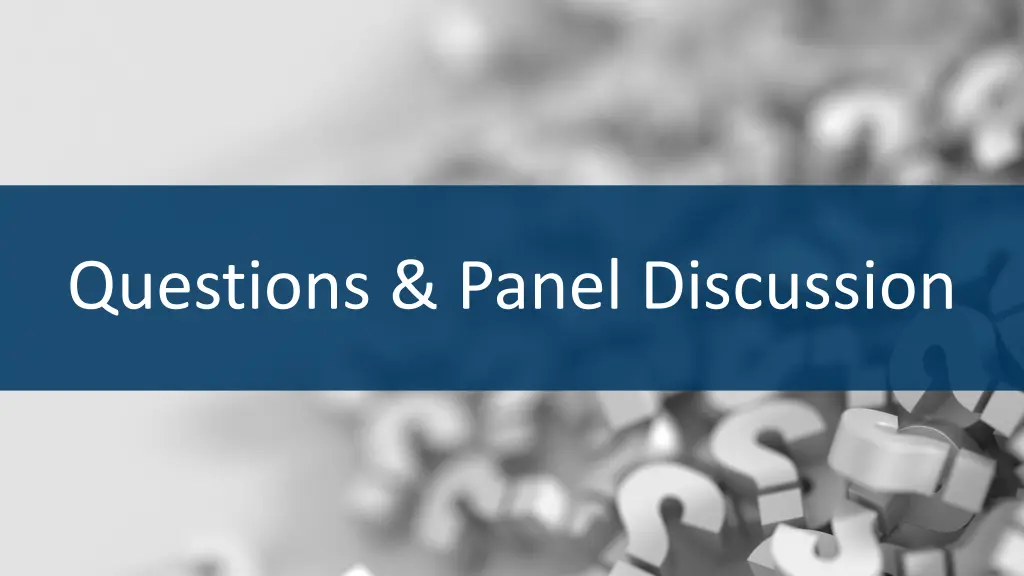 questions panel discussion