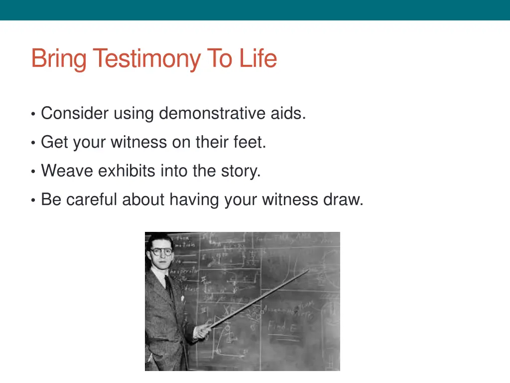 bring testimony to life