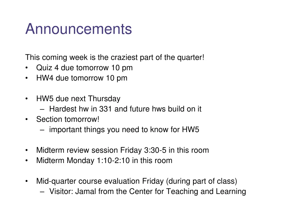 announcements 1