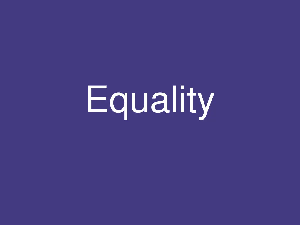 equality