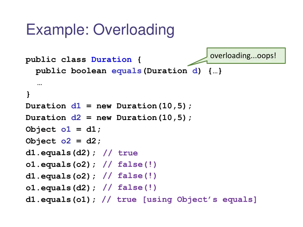 example overloading