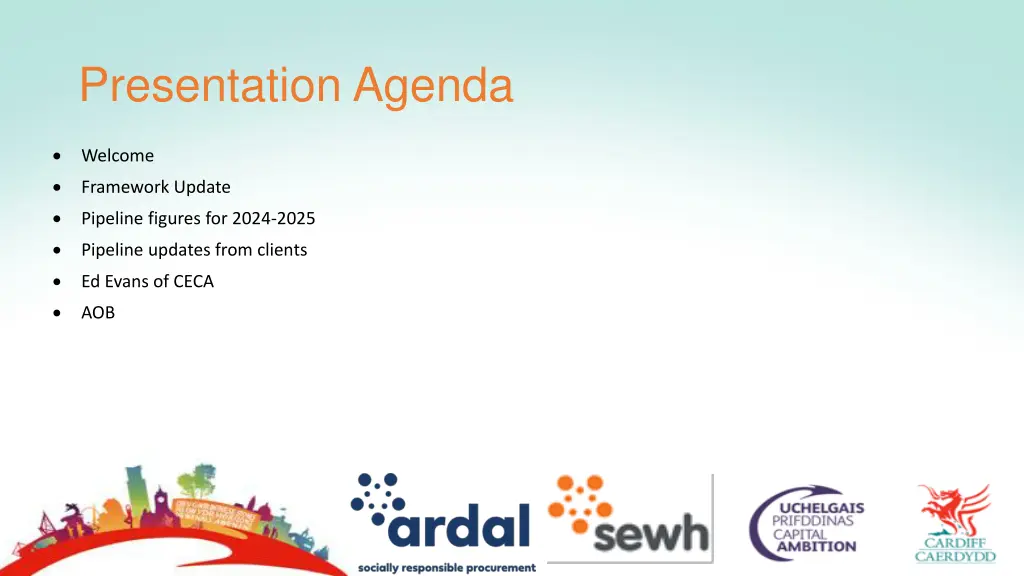 presentation agenda