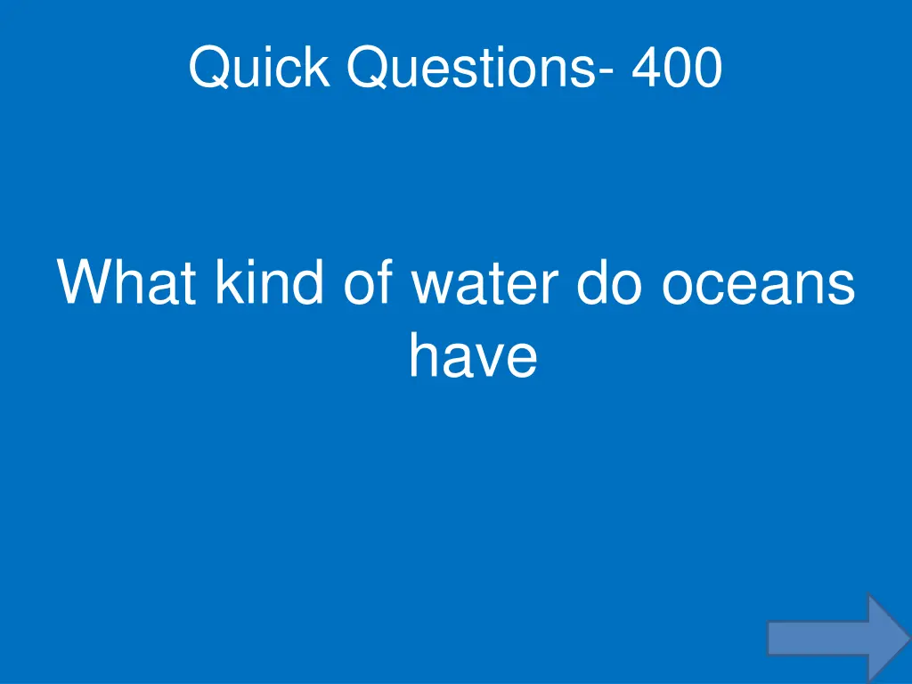 quick questions 400