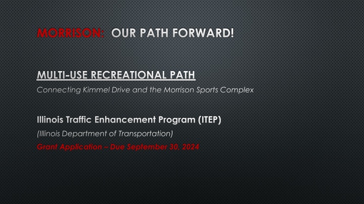 morrison our path forward