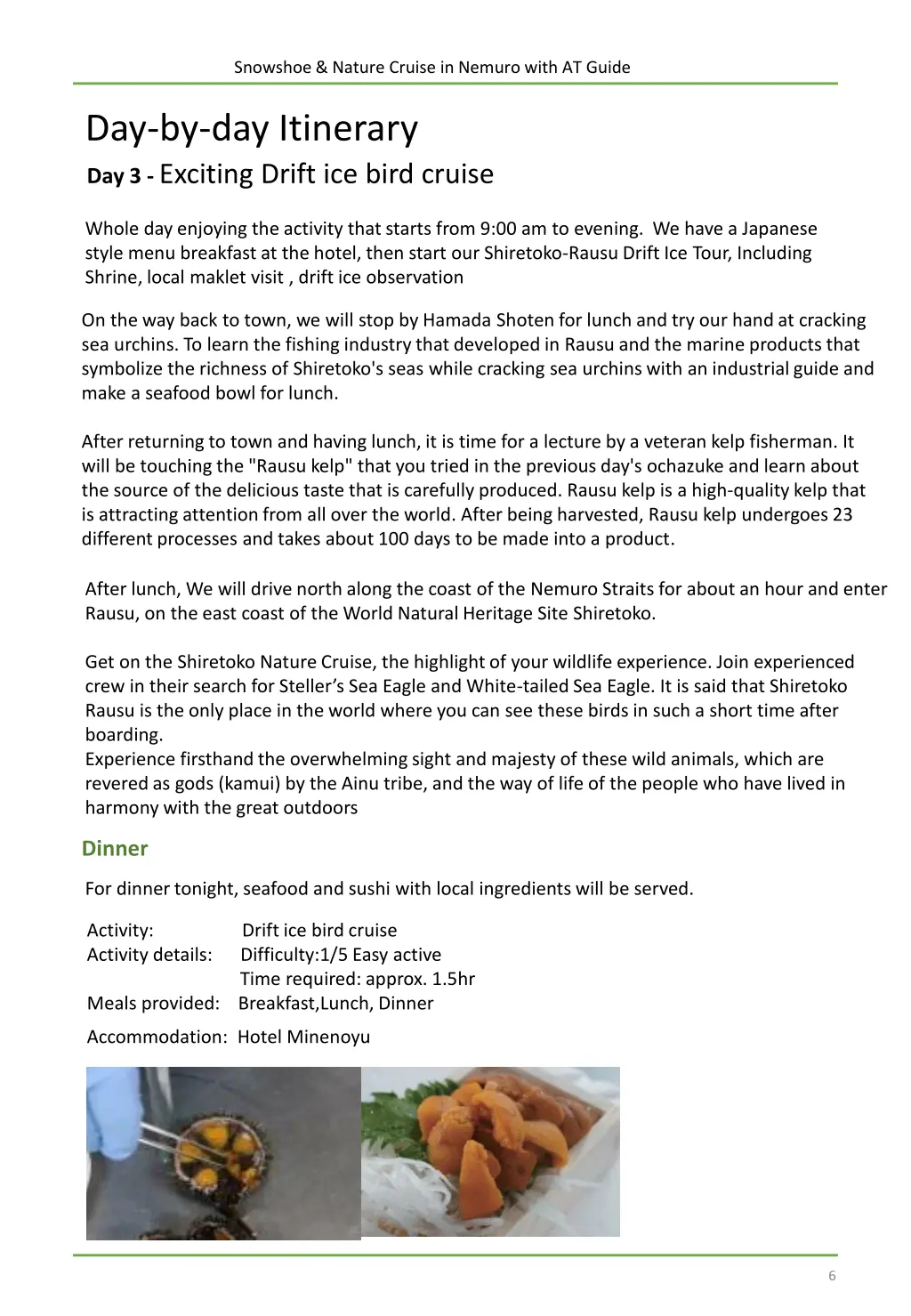 snowshoe nature cruise in nemuro with at guide 5