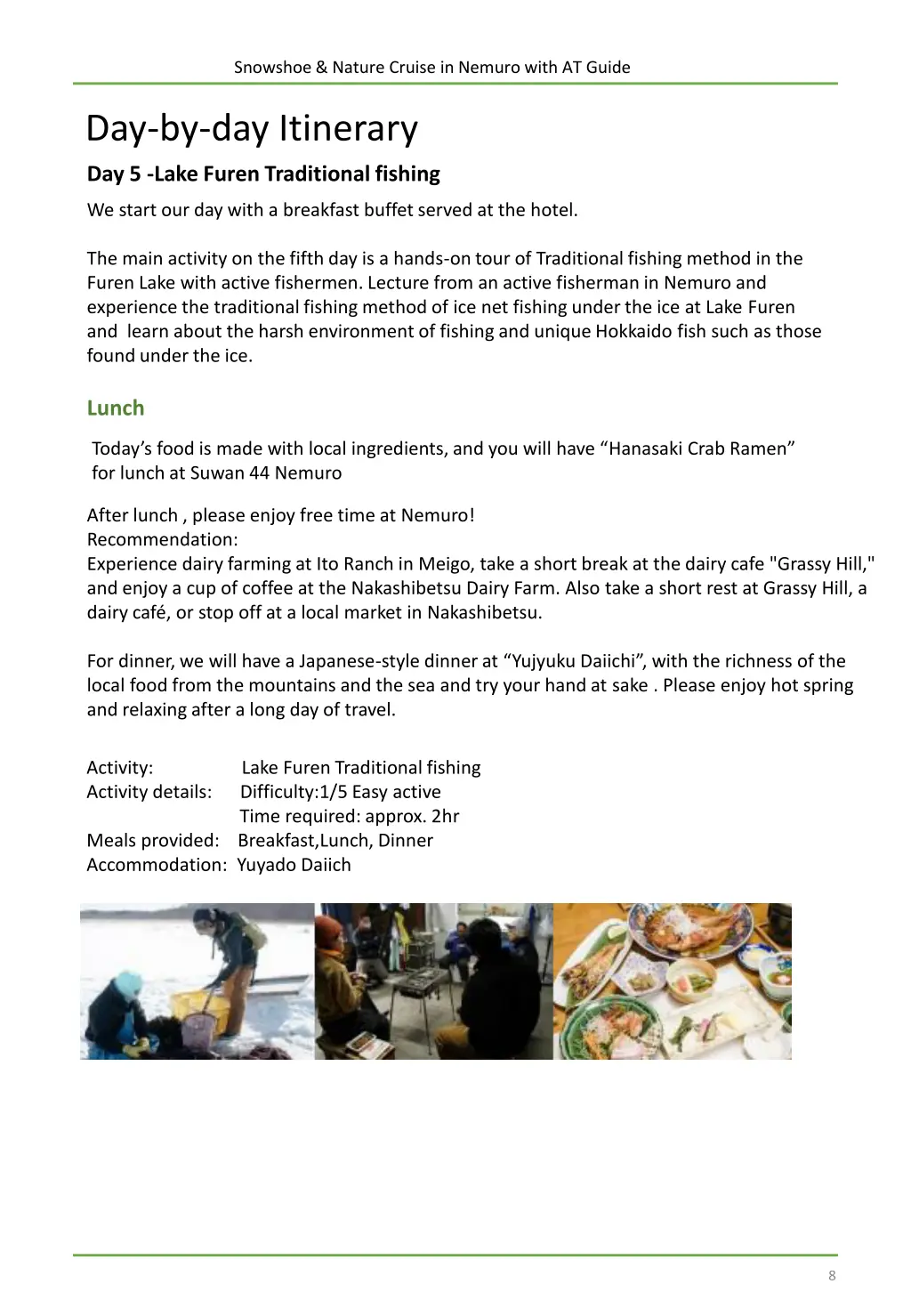 snowshoe nature cruise in nemuro with at guide 7