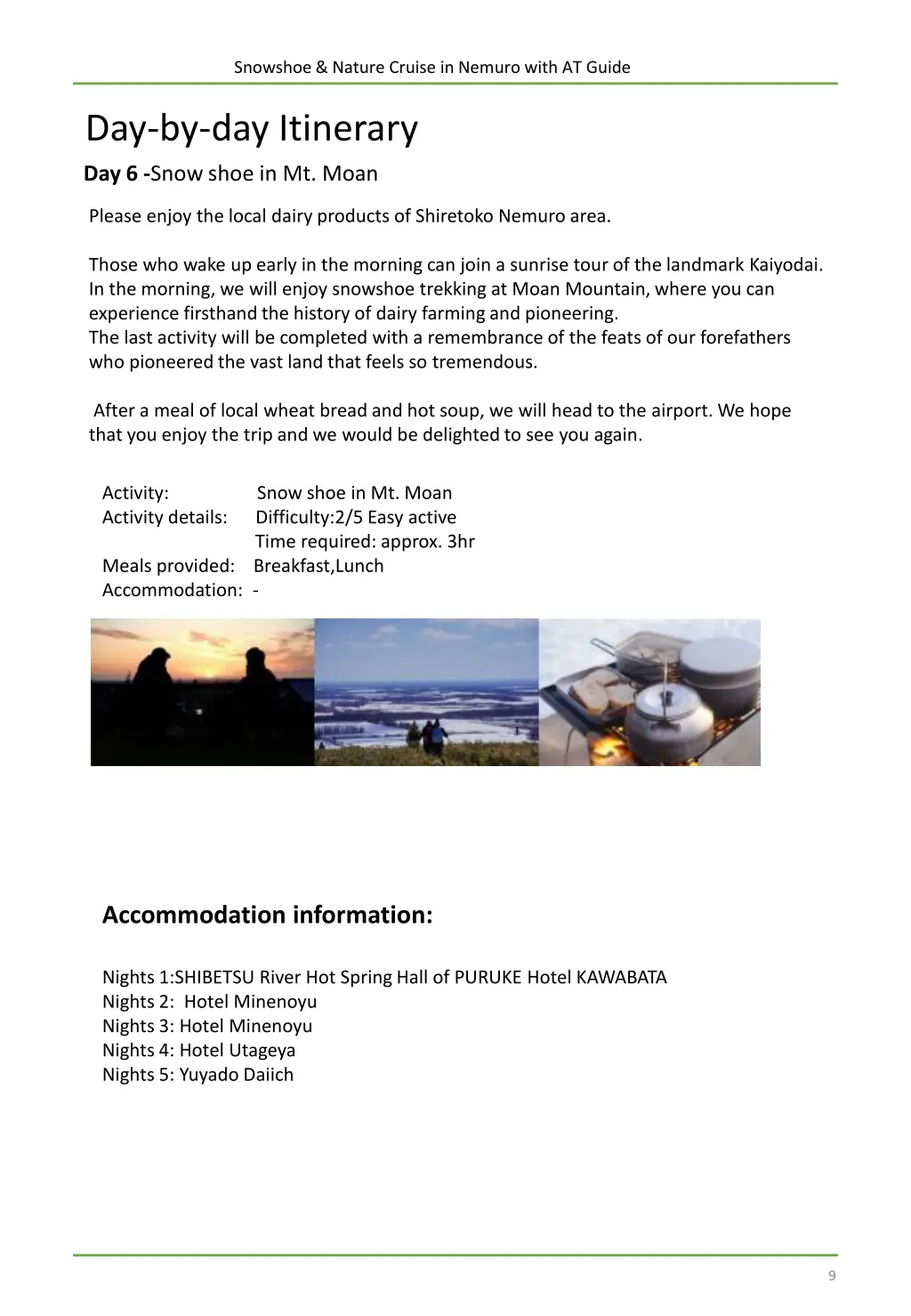 snowshoe nature cruise in nemuro with at guide 8