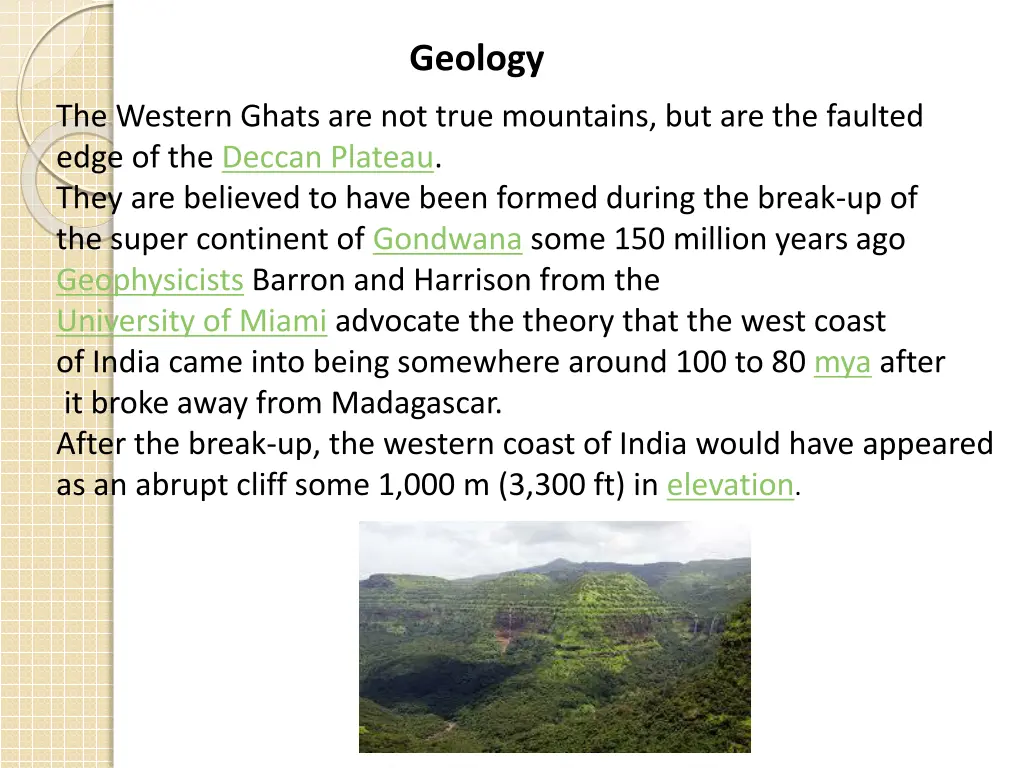 geology
