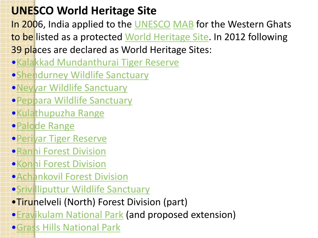 unesco world heritage site in 2006 india applied