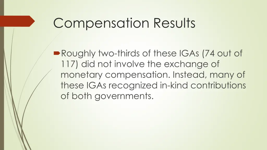compensation results