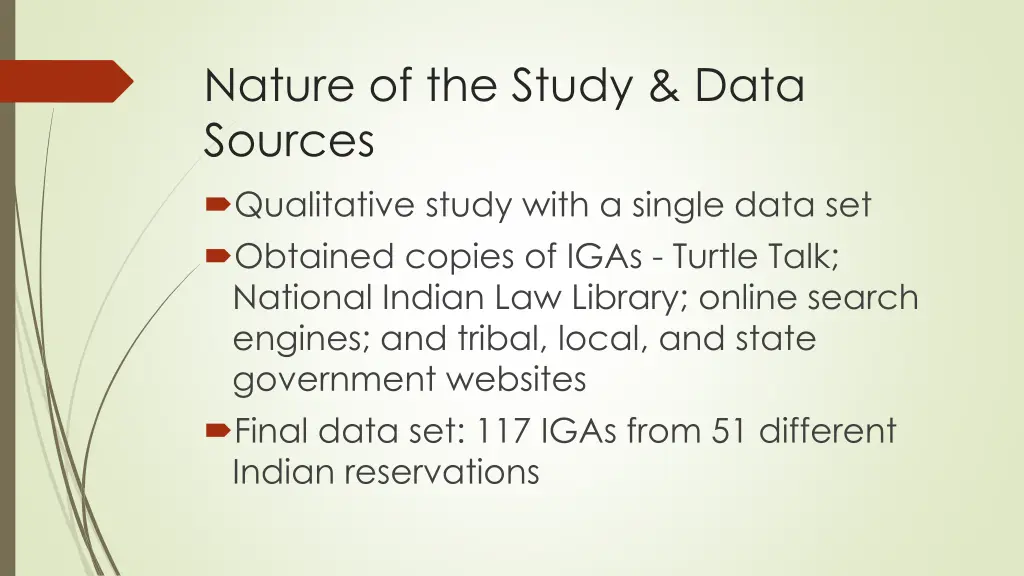 nature of the study data sources qualitative