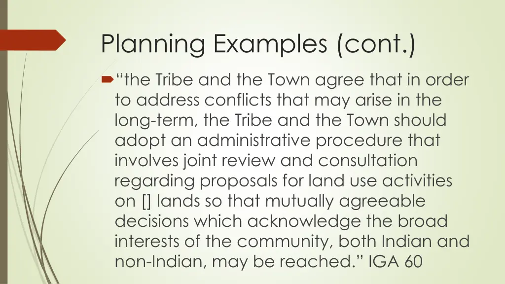 planning examples cont