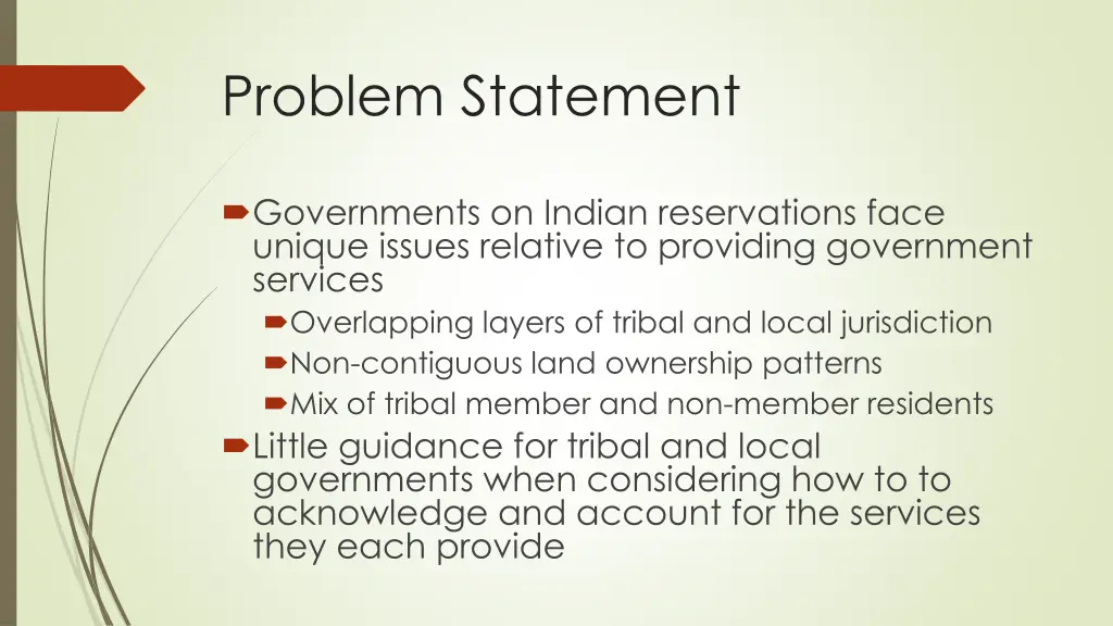 problem statement