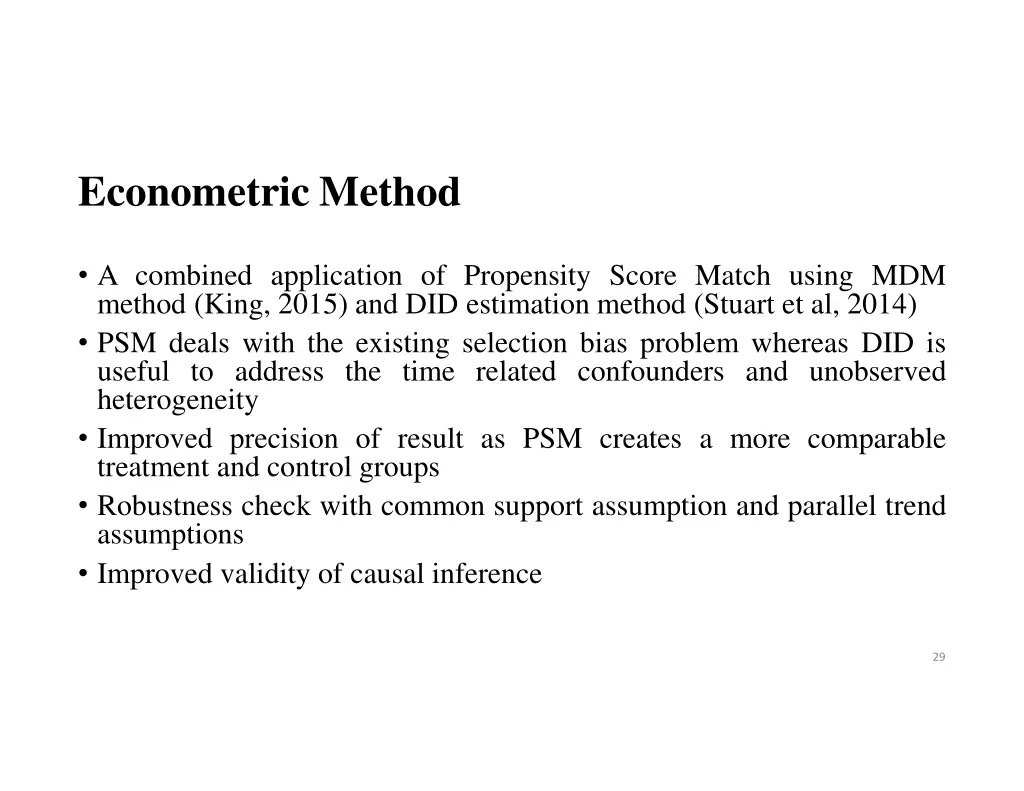 econometric method