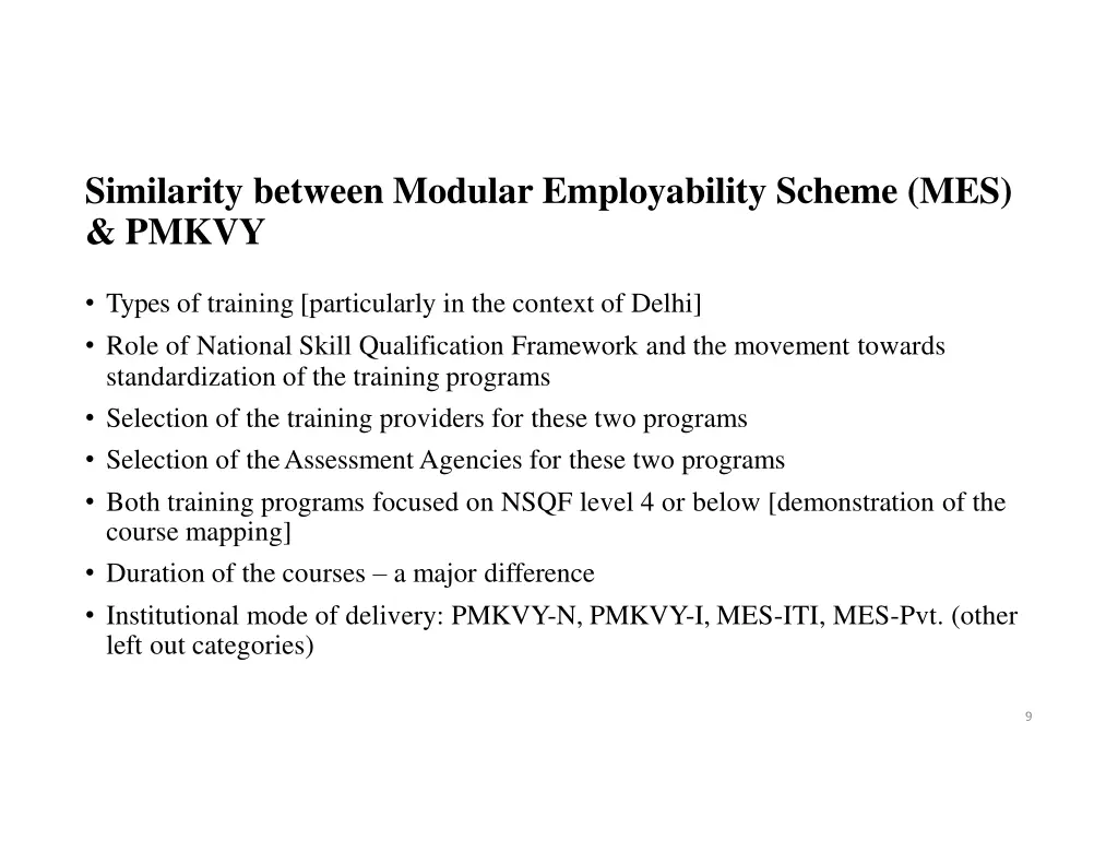 similarity between modular employability scheme 1