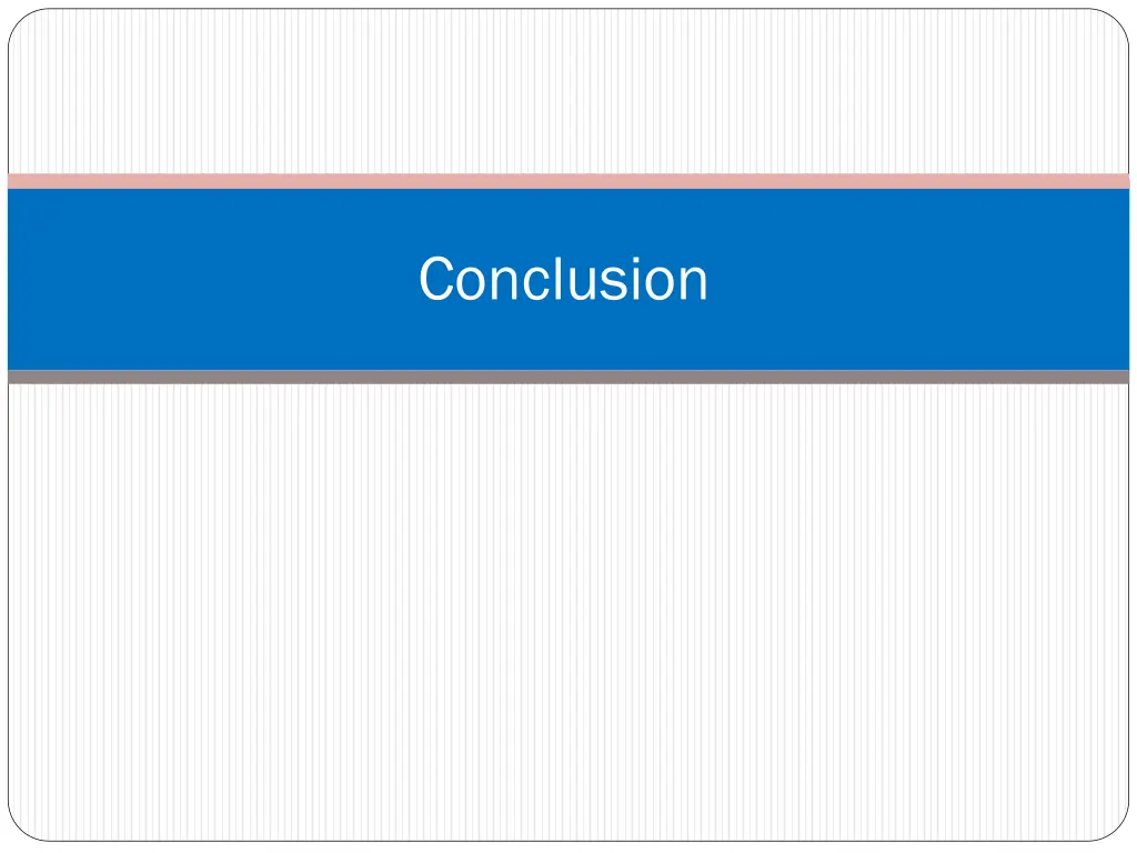 conclusion