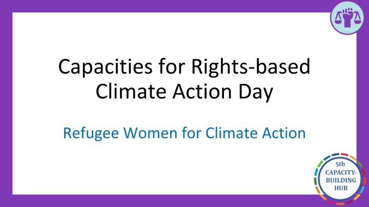 capacities for rights based climate action day