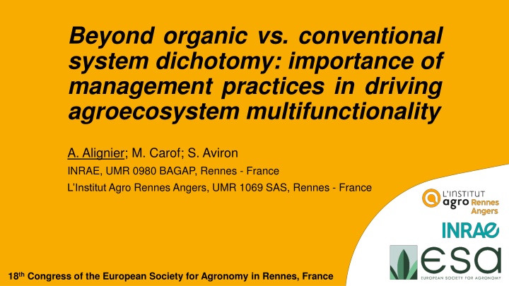 beyond organic vs conventional system dichotomy