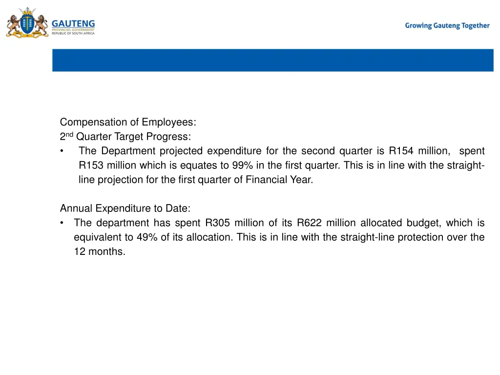 brief summary of the under over expenditure 2