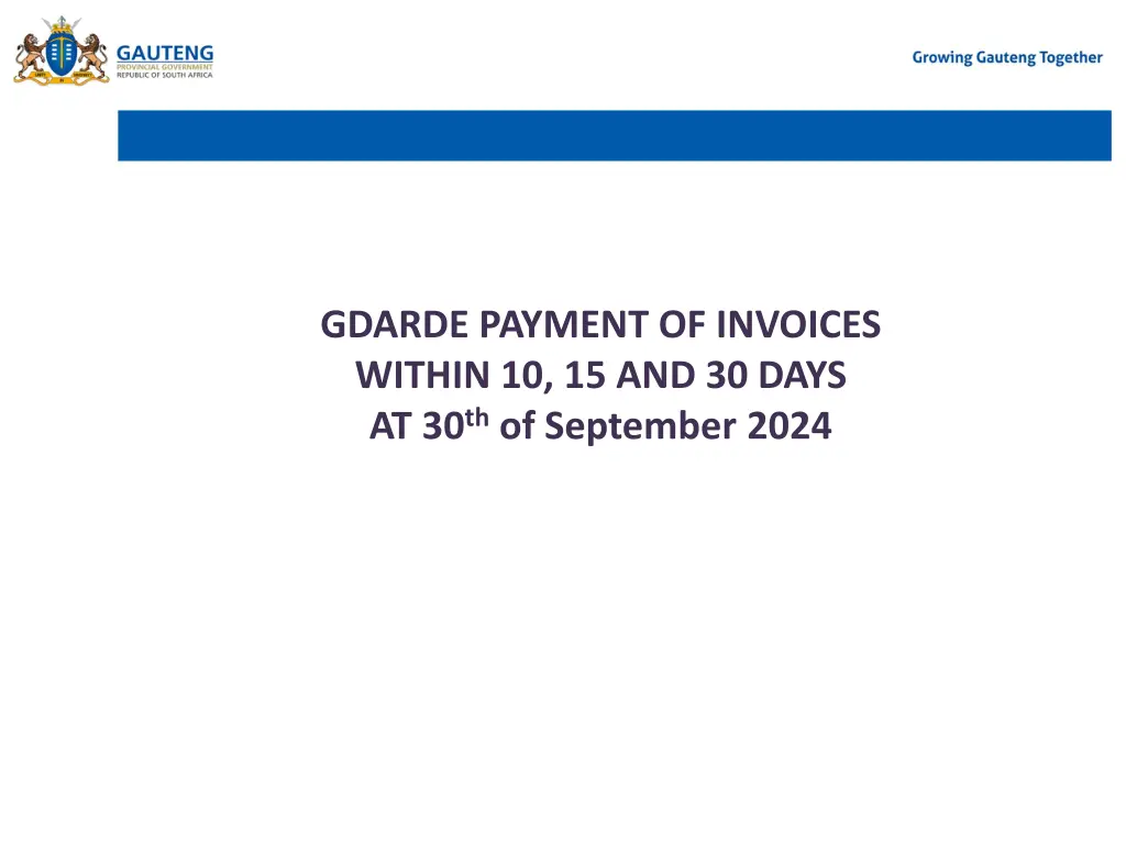 gdarde payment of invoices within