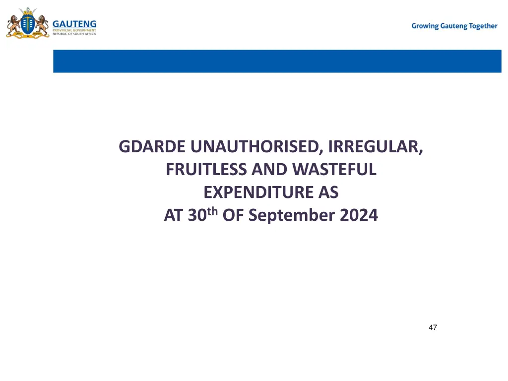 gdarde unauthorised irregular fruitless