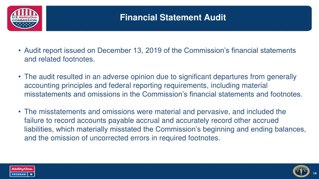 financial statement audit