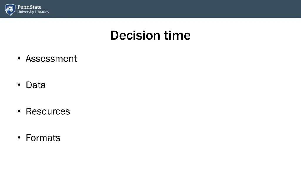decision time