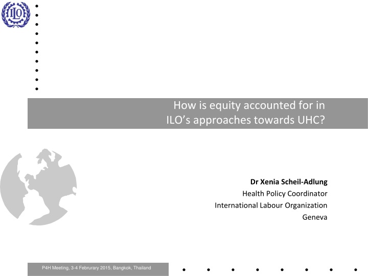 how is equity accounted for in ilo s approaches