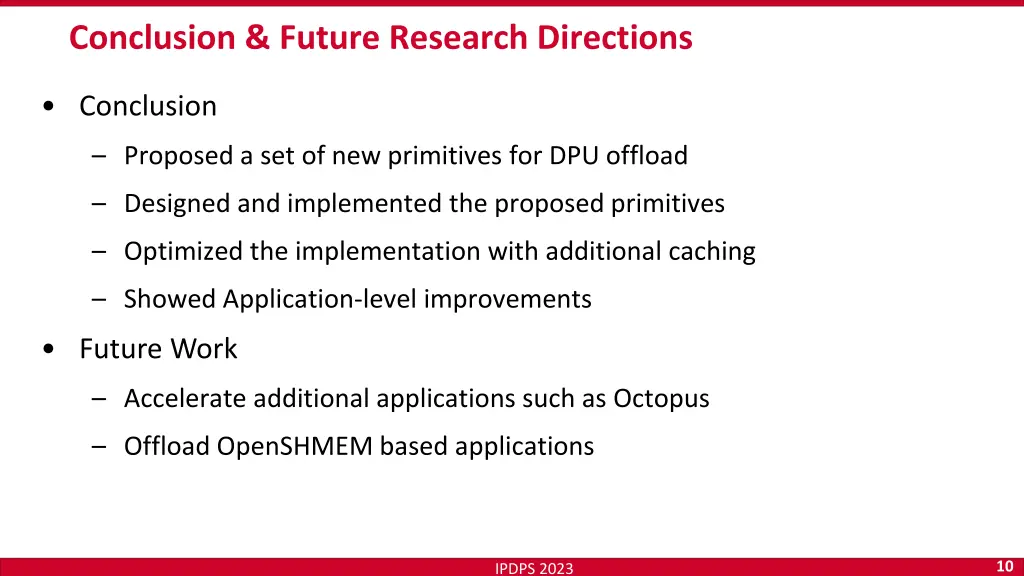 conclusion future research directions