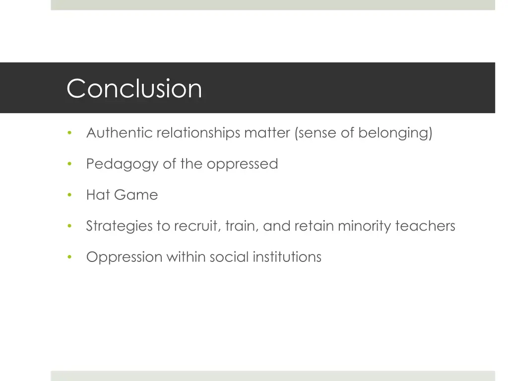 conclusion