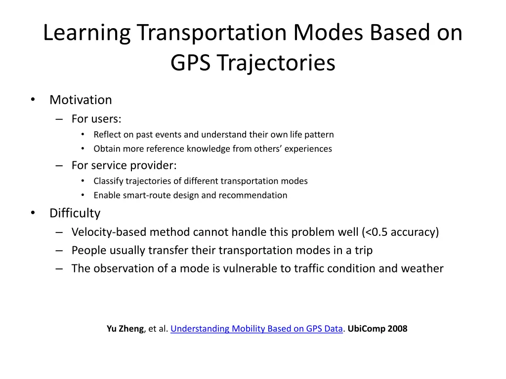 learning transportation modes based 1