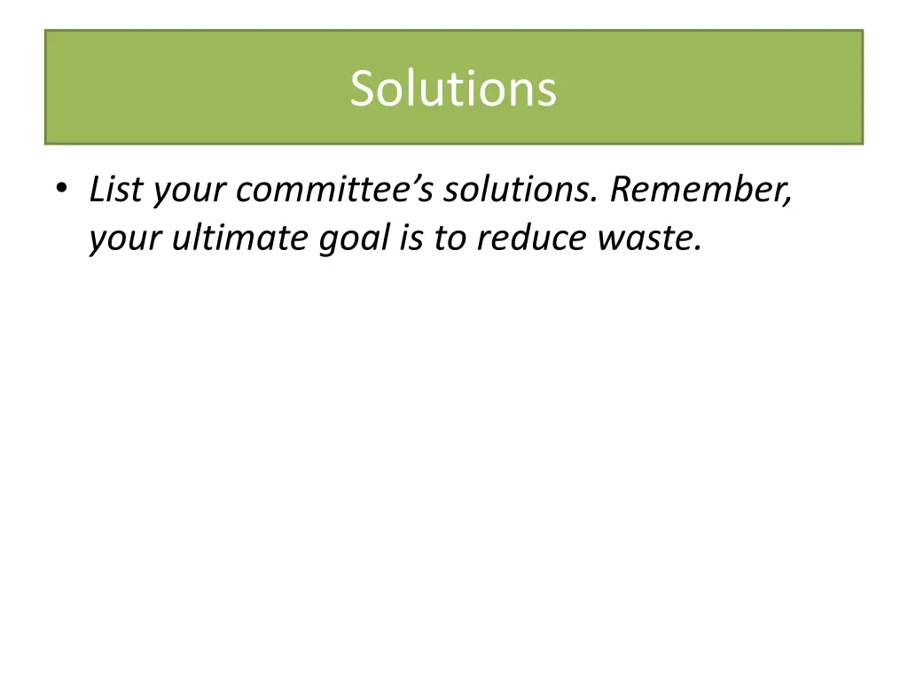 solutions