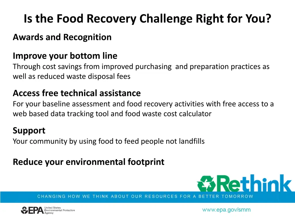 is the food recovery challenge right for you