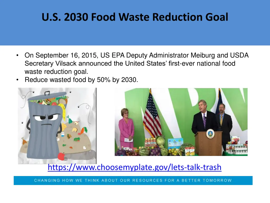 u s 2030 food waste reduction goal