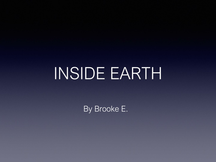 inside earth