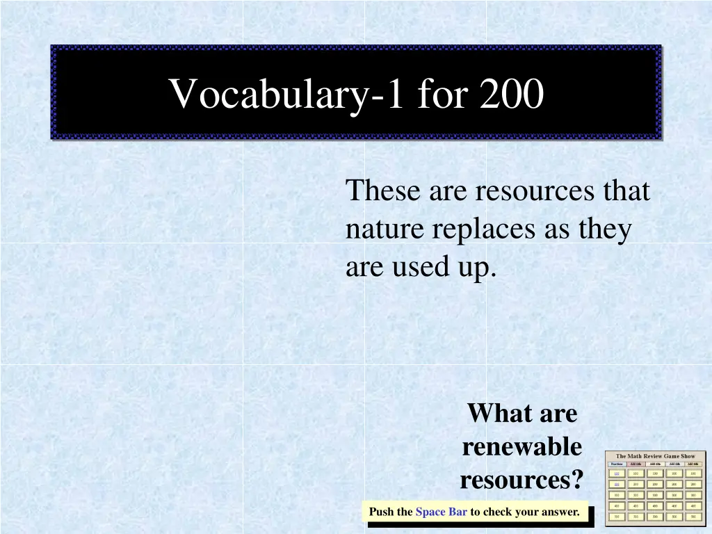 vocabulary 1 for 200
