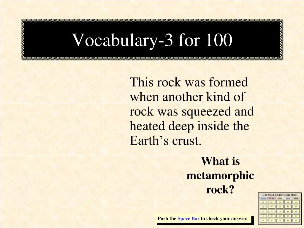 vocabulary 3 for 100