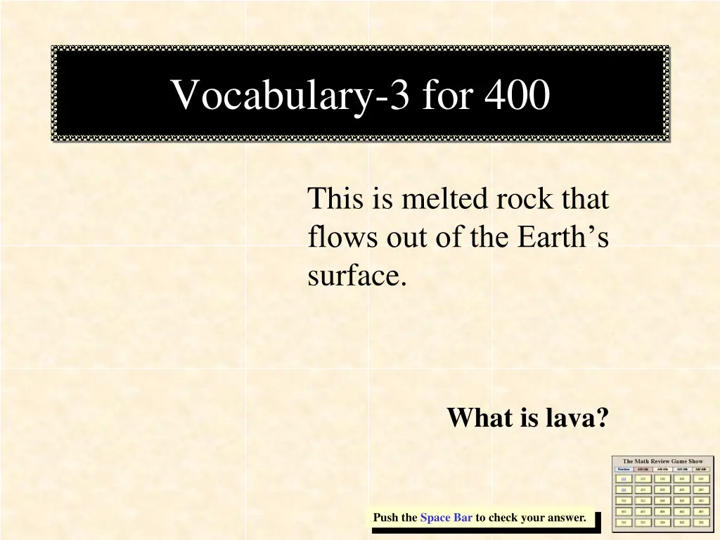 vocabulary 3 for 400