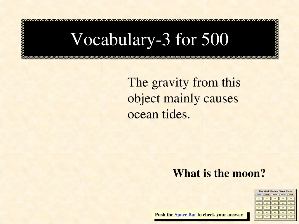 vocabulary 3 for 500