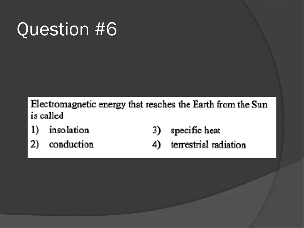 question 6