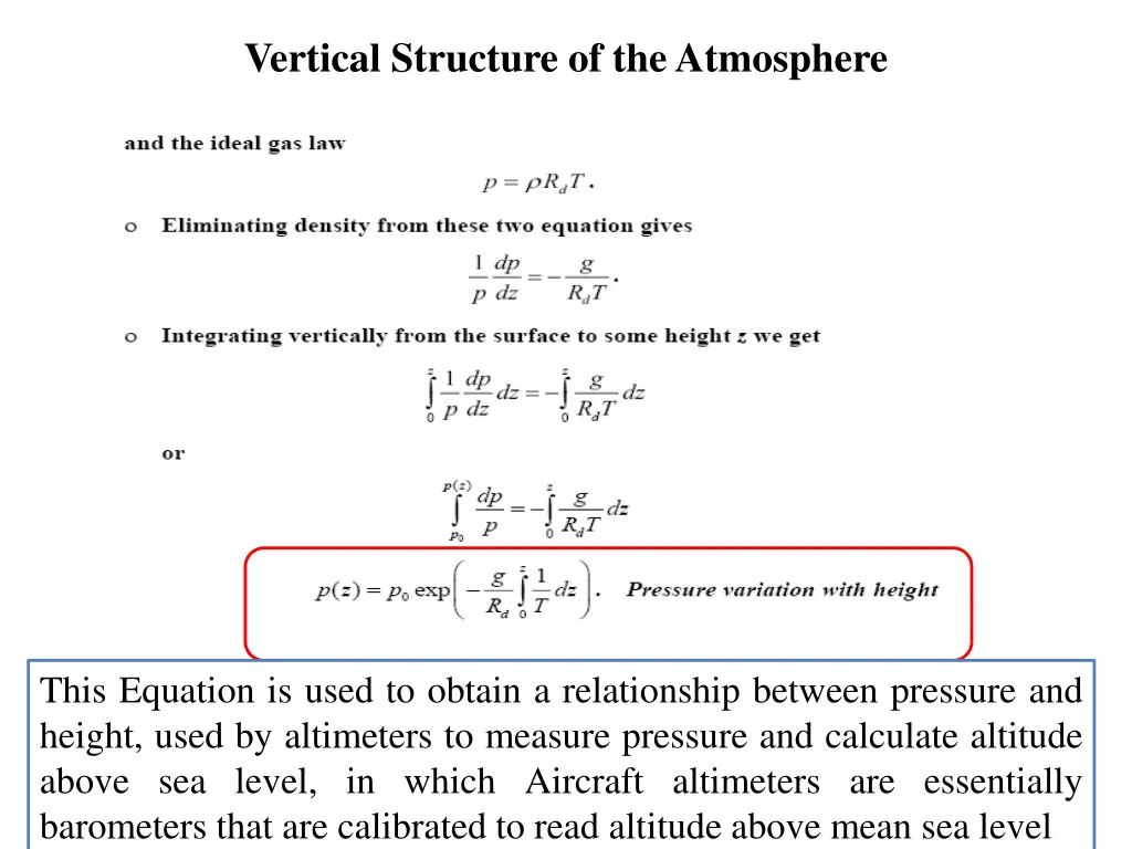 vertical structure of the atmosphere 2