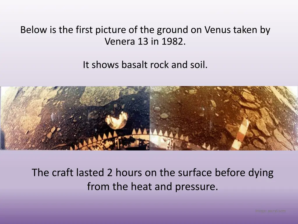below is the first picture of the ground on venus